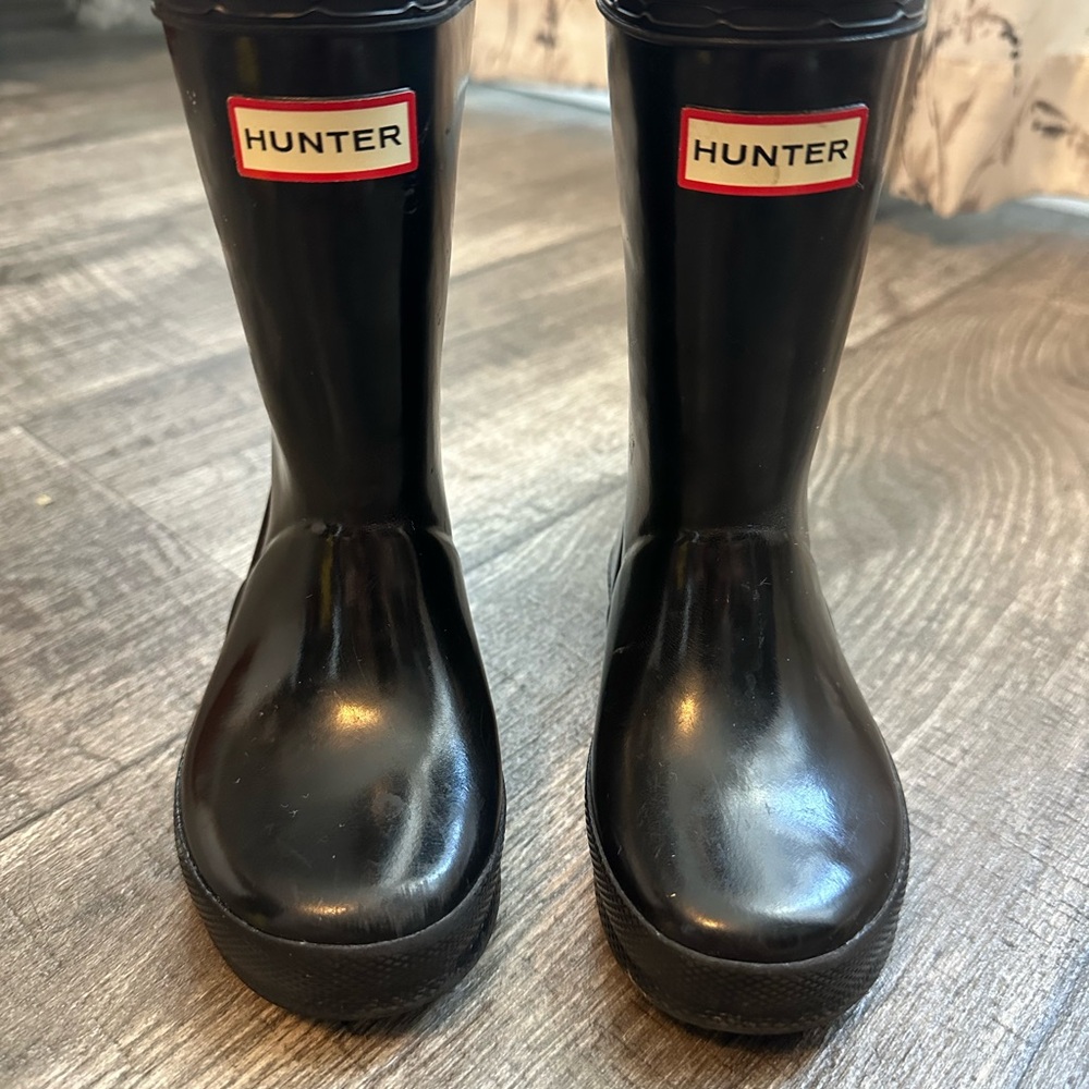 Hunter Kids Classic Black Rain Boots